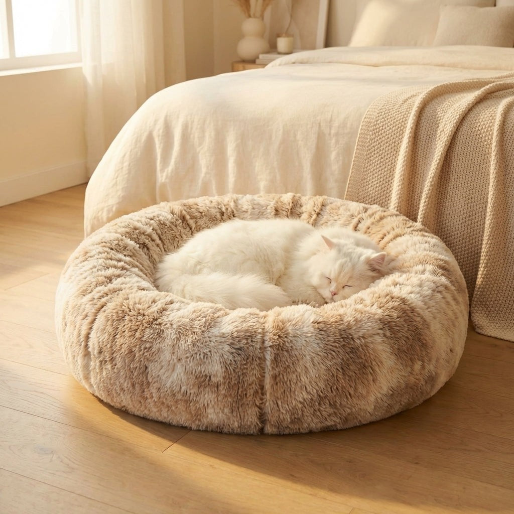 Plush Round Pet Bed, photo 2