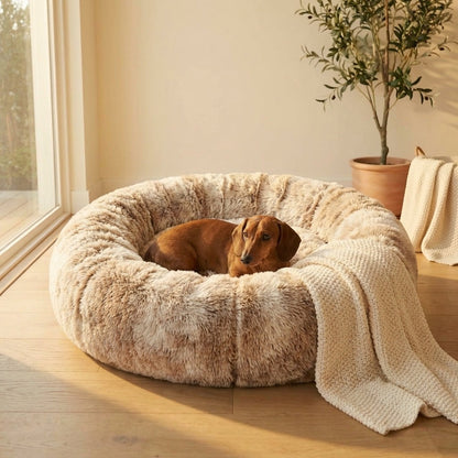 Plush Round Pet Bed, photo 3