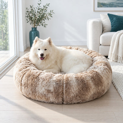 Plush Round Pet Bed